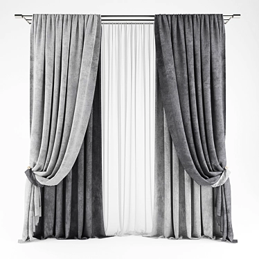 Polyester Curtains: 173324x176257 3D model image 1 