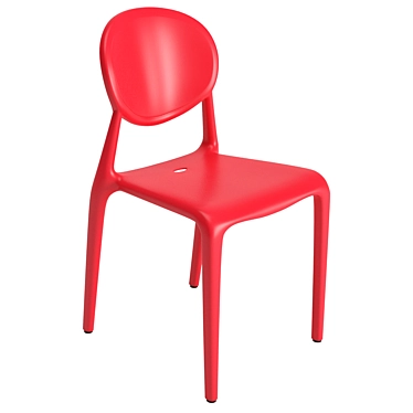 Gio Stackable Chair: Lightweight and Durable 3D model image 1 