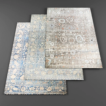 Turkish Rugs Collection: High-Res Textures 3D model image 1 