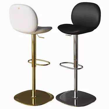 Natuzzi Dove Stool: Modern Elegance 3D model image 1 