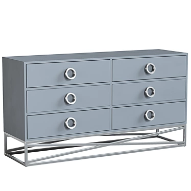 Modern Cross Chest of Drawers 3D model image 1 