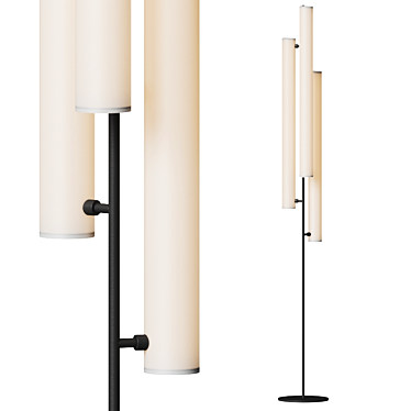 Modern Elegance: Gramercy Floor Lamp 3D model image 1 