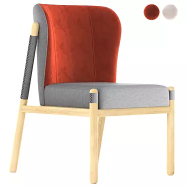 Sleek Katana Chair: Modern Elegance for Your Space 3D model image 1 