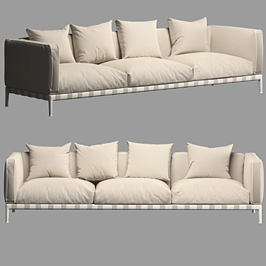 Contemporary Flexform Sofa 3D model image 1 