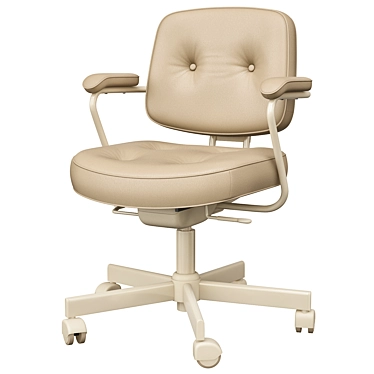 Ergonomic Grann Beige Office Chair 3D model image 1 