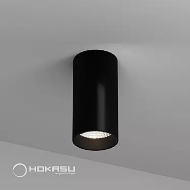 Modern Surface Mounted Lamp: HOKASU Tube 3D model image 1 