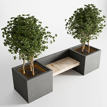 Versatile 3D Plant Bench 3D model image 1 