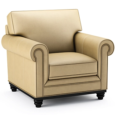 Elegant Hartford Chair: Havertys Bliss 3D model image 1 