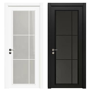 Elegant Interior Door 3D model image 1 