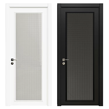 Sleek & Stylish Interior Door 3D model image 1 