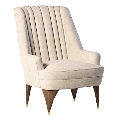 Modern Armchair with 3D Render 3D model image 1 