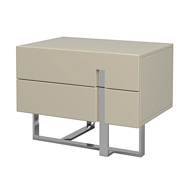 Sleek VIGO Bedside Table by MOD Interiors 3D model image 1 