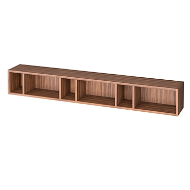 RONDA Walnut Veneer Shelf - MOD Interiors 3D model image 1 