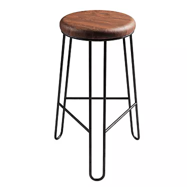 Sleek Bar Chair 3D model image 1 