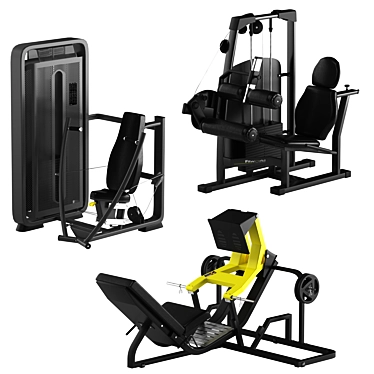 FitFlex Gym Equipment 3D model image 1 