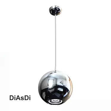 Pendant luminaire chrome-plated from DiAsDi