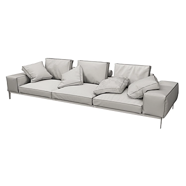 Luxurious Flexform Lifesteel Sofa 3D model image 1 