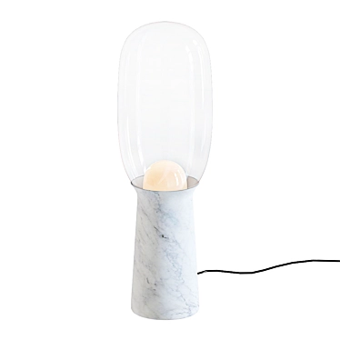 Sleek Torch Light 3D model image 1 