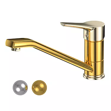 Sleek Faucet F6 - V-Ray Ready 3D model image 1 