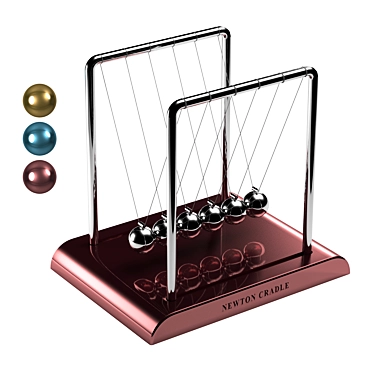 Momentum Swing Newton Cradle 3D model image 1 