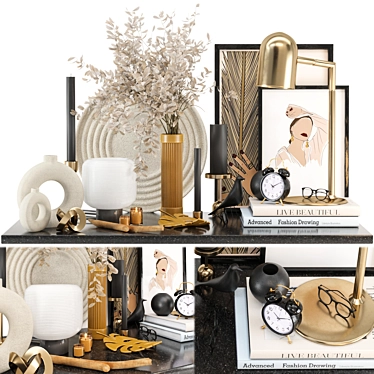 Elegant 2015 Decor Set 08 3D model image 1 