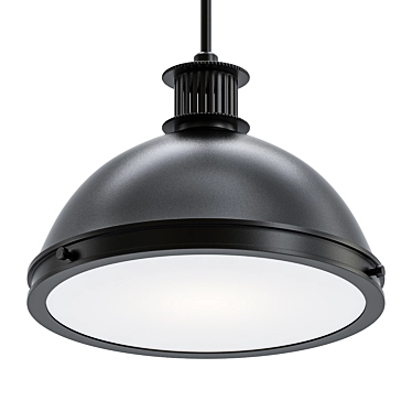 Industrial Metal Pendant Light 3D model image 1 