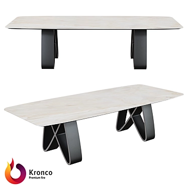 Kronco Fly: Stylish Ceramic Dining Table 3D model image 1 