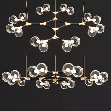 Elegant Horus Suspension Light 3D model image 1 