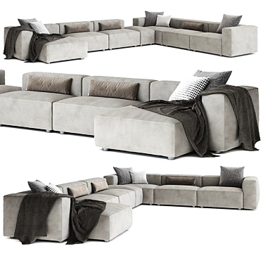 Alberta Alcazar 3-Seater Sofa 3D model image 1 