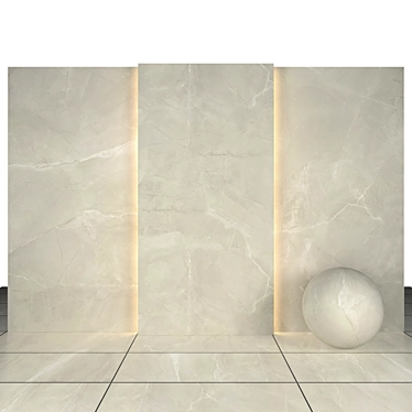 Punica Gray Marble: Textured Slabs and Tiles 3D model image 1 