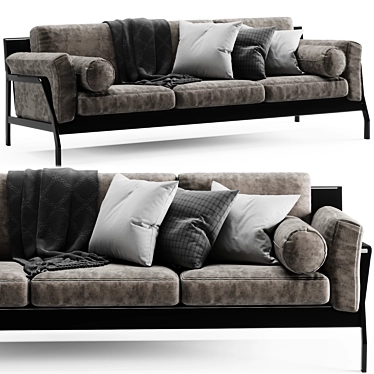 Modern Italian Design: Cassina Eloro Sofa 3D model image 1 