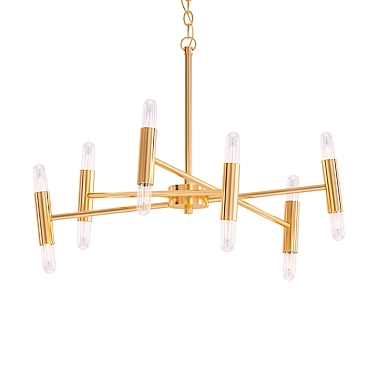 Elegant Bourne Chandelier 3D model image 1 