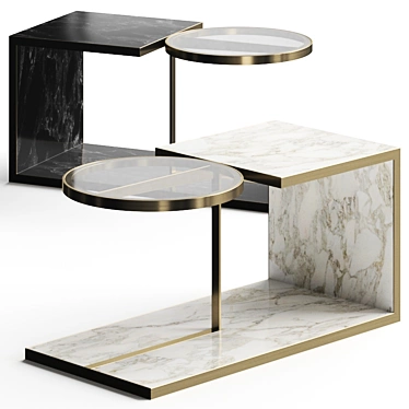 Carpanese Home Alfred Coffee Tables - Stylish and Functional Décor 3D model image 1 