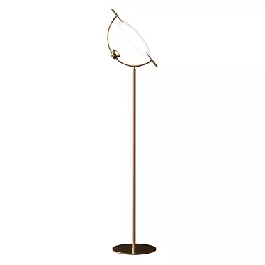 Sleek Gaspar Floor Lamp 3D model image 1 