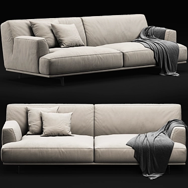 Poliform Tribeca Sofa: Sleek and Stylish Seating 3D model image 1 