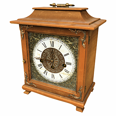 Elegant Vintage Table Clock 3D model image 1 