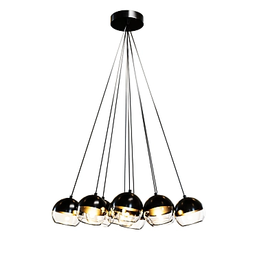 Elegant Vetraio Chandelier 3D model image 1 