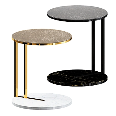 Minimalist Meridiani Ralf Table 3D model image 1 