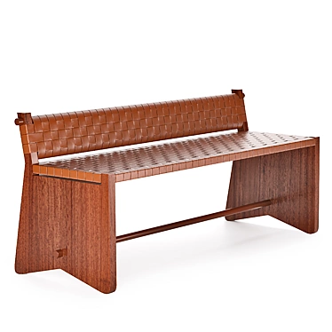 Augustin Rose Luxury Bench 3D model image 1 