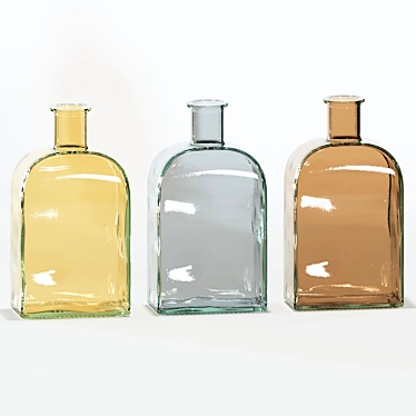 ZARA HOME Recycled Glass Bottle 3D model image 1 