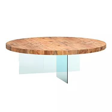 Lago AIR WILDWOOD Table - A Breath of Nature on Your Dining Space 3D model image 1 