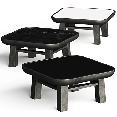 Stylish Giobagnara Olympia Coffee Tables 3D model image 1 