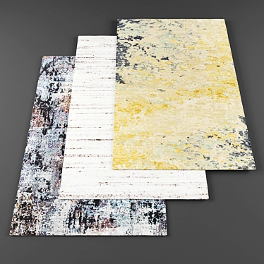 Modern High-Resolution Rugs (3 Pack) 3D model image 1 