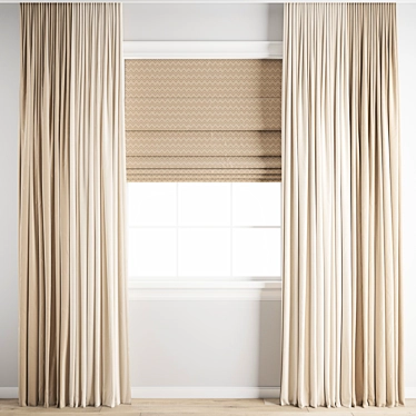 Polygon Curtain Model - High Quality 3D model image 1 