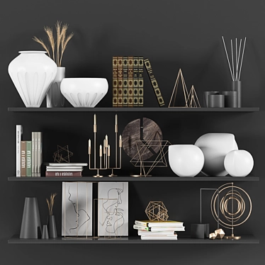 Exquisite Decor Set: Elevate Your Space 3D model image 1 