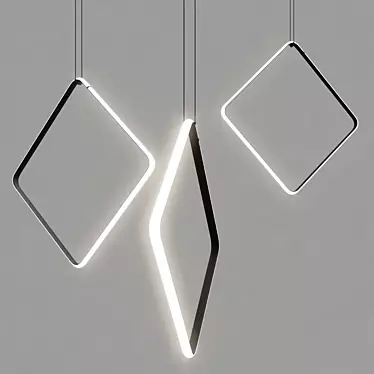 Arrangements Square Pendant Light 3D model image 1 