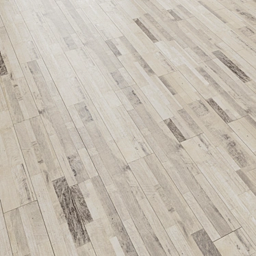 Sleek Linear Laminate Flooring 3D model image 1 