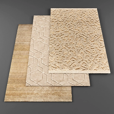 High Resolution Carpets: 3-Piece Set 3D model image 1 