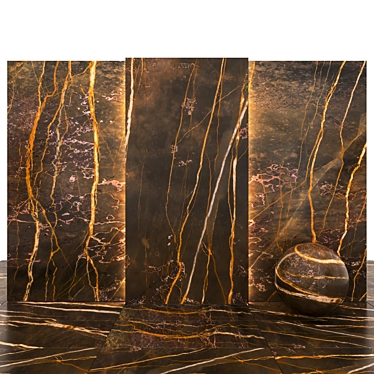 Nutmeg Marble: Elegant & Versatile Tiles 3D model image 1 