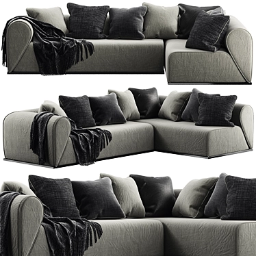Moroso Heartbreaker Sofa: Elegant Comfort for Your Living Space 3D model image 1 